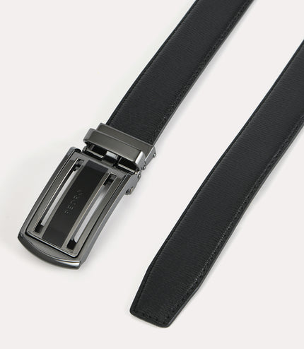 Textured Leather Automatic Belt