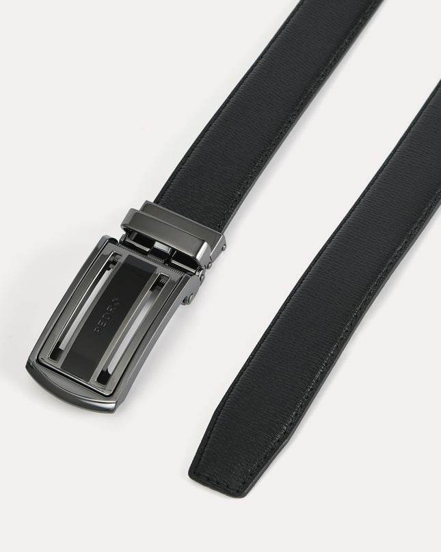 Textured Leather Automatic Belt