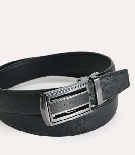 Textured Leather Automatic Belt