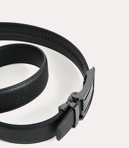 Textured Leather Automatic Belt