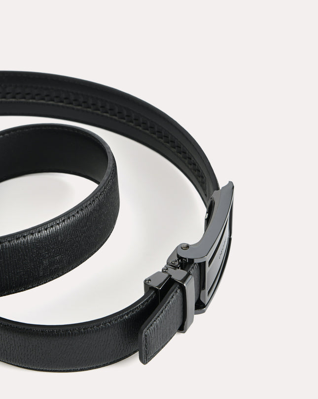 Textured Leather Automatic Belt