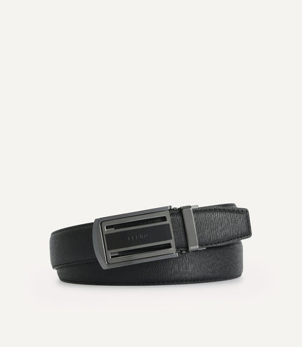 Textured Leather Automatic Belt