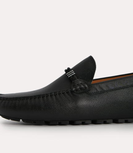 Leather Moccasins with Rope Detailing