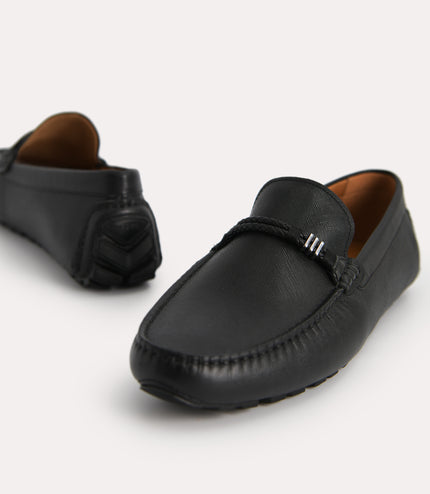 Leather Moccasins with Rope Detailing