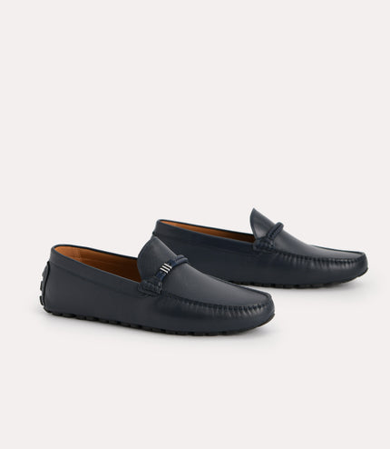 Leather Moccasins with Rope Detailing