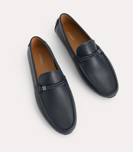 Leather Moccasins with Rope Detailing