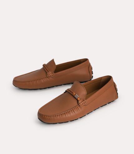 Leather Moccasins with Rope Detailing