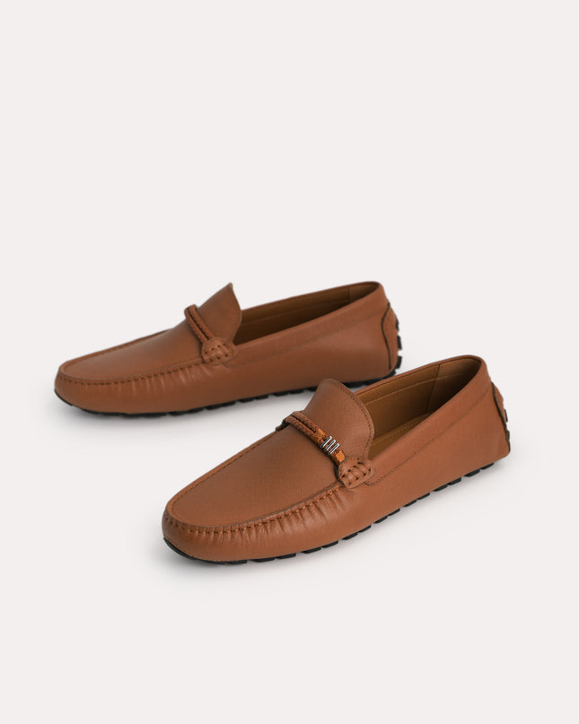 Leather Moccasins with Rope Detailing
