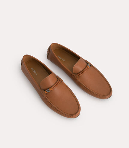 Leather Moccasins with Rope Detailing