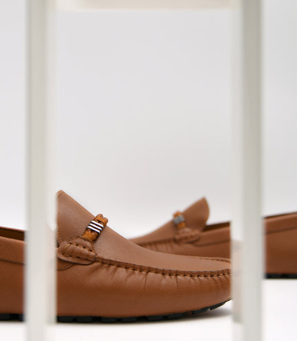 Leather Moccasins with Rope Detailing
