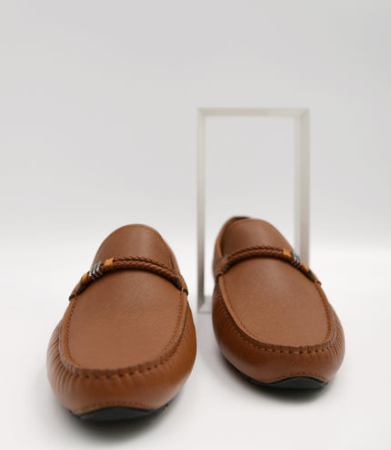 Leather Moccasins with Rope Detailing