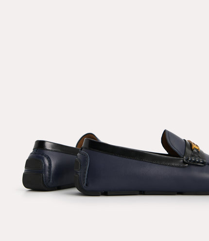 Leather Moccasins with Gold Bit