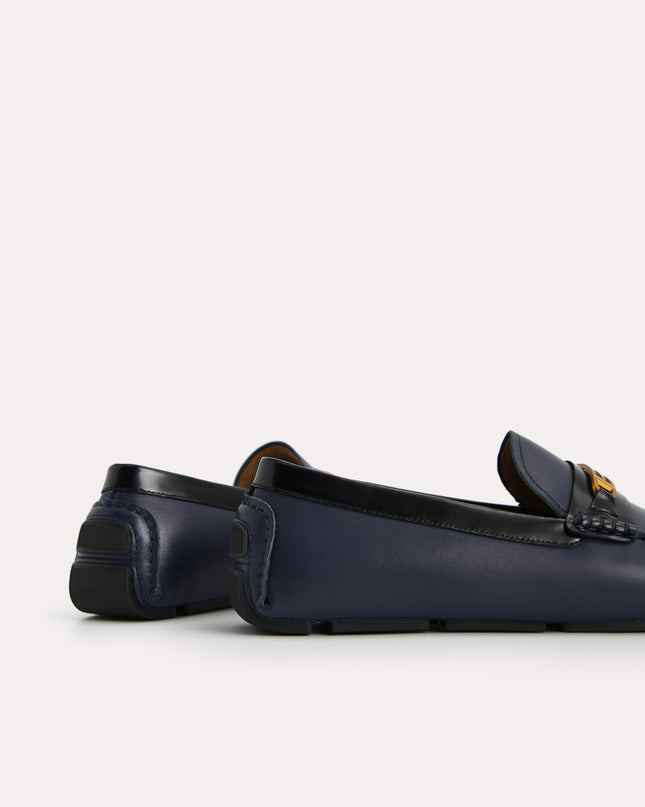 Leather Moccasins with Gold Bit