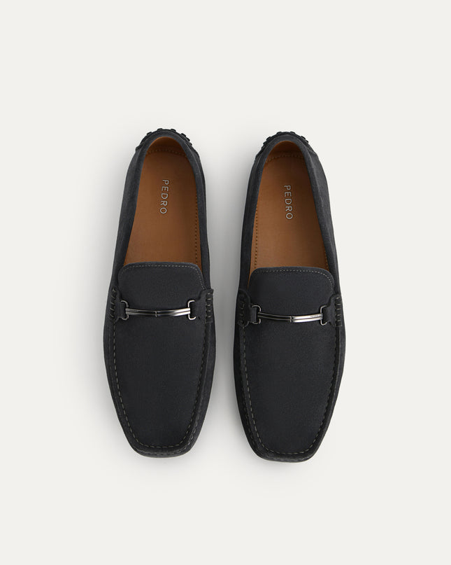 Suede Moccasins with Metal Bit