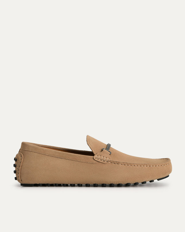 Suede Moccasins with Metal Bit