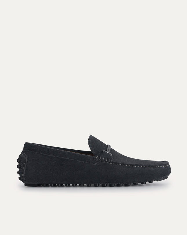 Suede Moccasins with Metal Bit