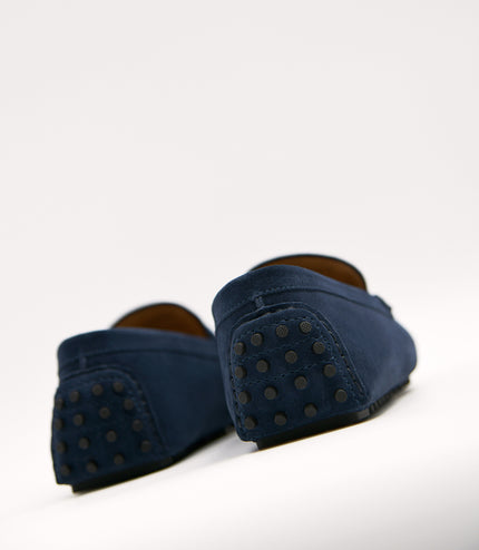 Suede Moccasins with Metal Bit