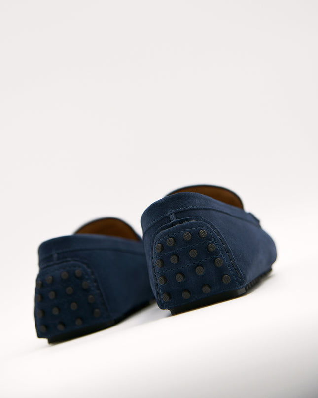 Suede Moccasins with Metal Bit
