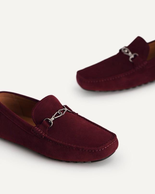 Suede Moccasins with Metal Bit
