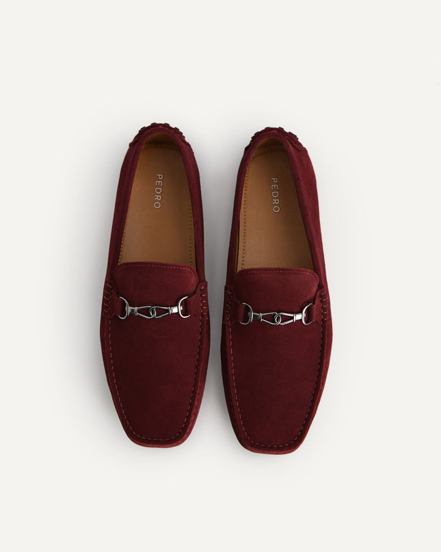 Suede Moccasins with Metal Bit