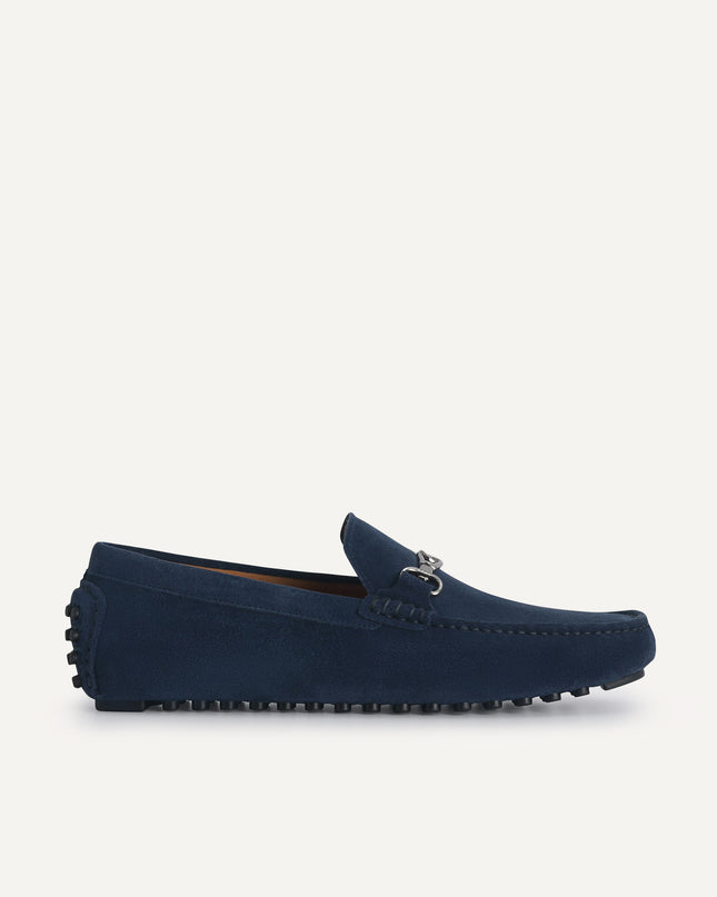 Suede Moccasins with Metal Bit