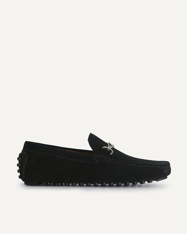 Suede Moccasins with Metal Bit
