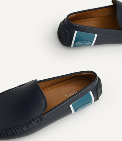 Duo-Toned Leather Moccasins