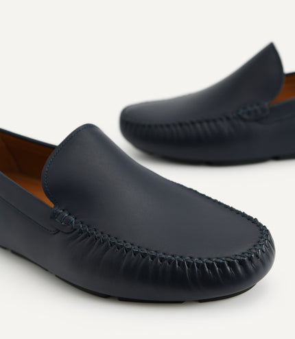 Duo-Toned Leather Moccasins
