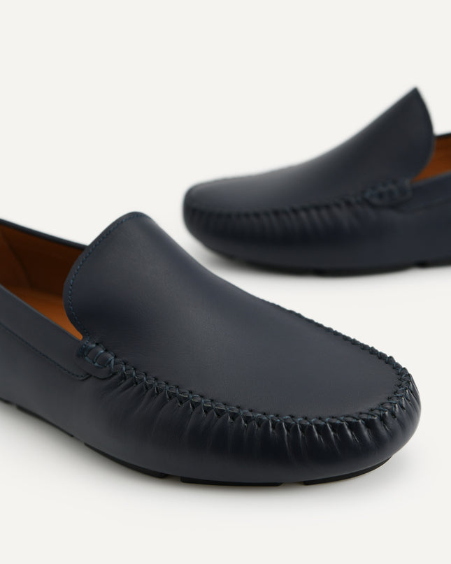 Duo-Toned Leather Moccasins