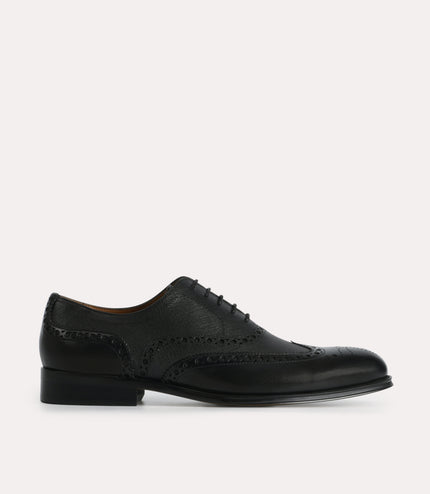 Textured Brogue Oxford Shoes