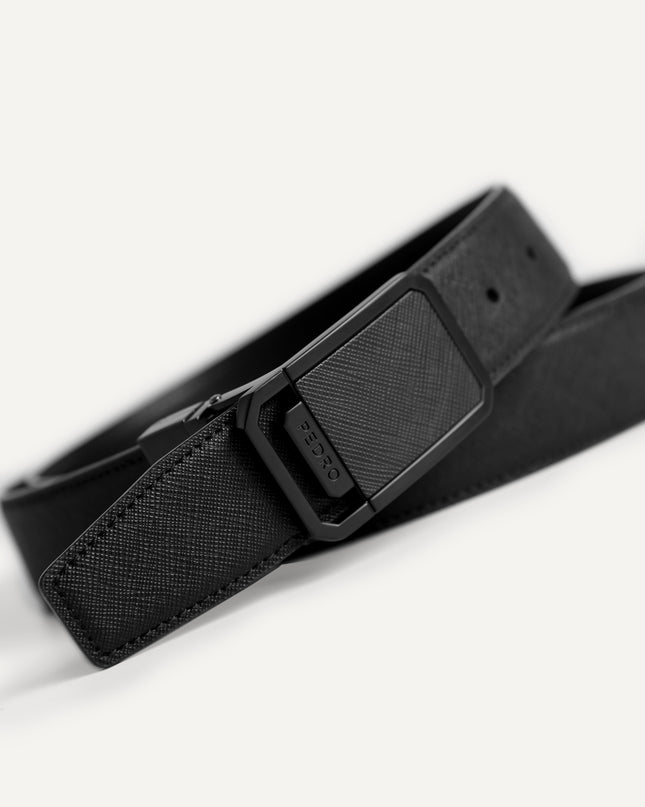 Reversible Textured Leather Belt