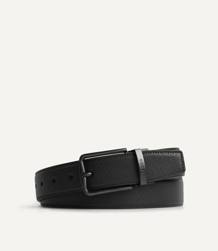 Textured Reversible Leather Belt