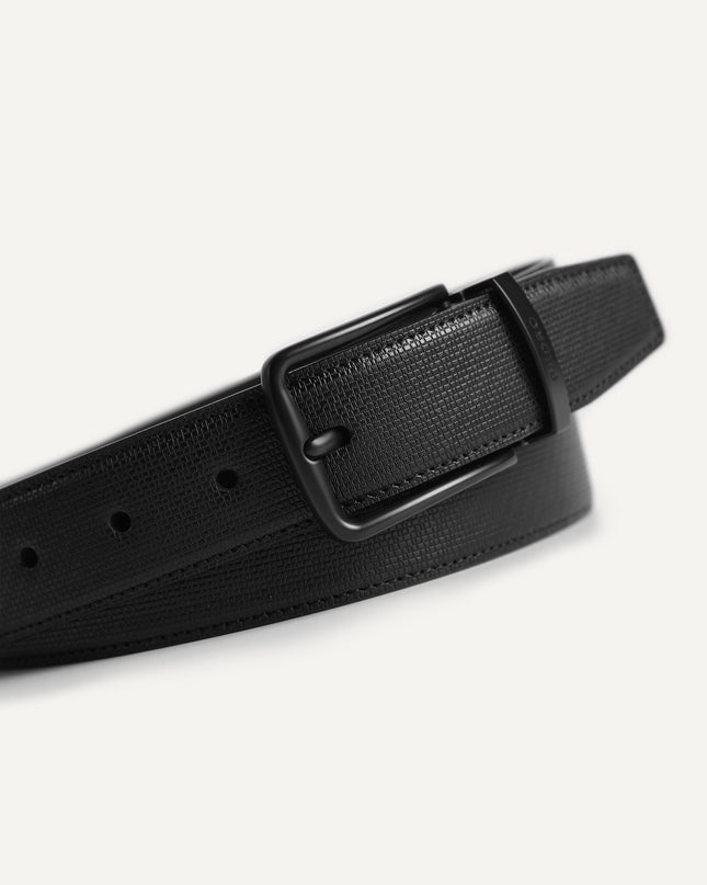Textured Reversible Leather Belt