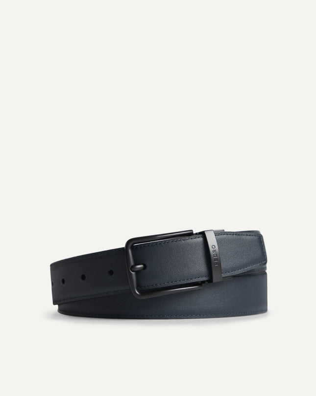 Textured Reversible Leather Belt