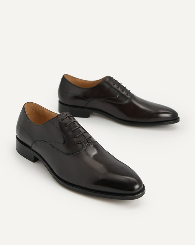 Leather Pointed Round Toe Oxfords