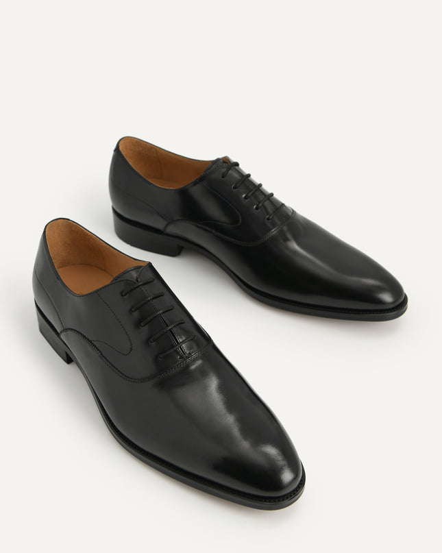 Leather Pointed Round Toe Oxfords