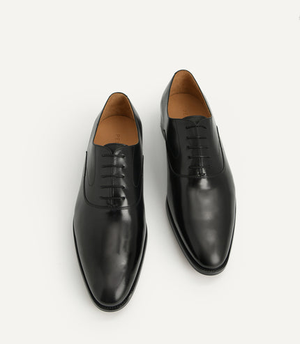 Leather Pointed Round Toe Oxfords