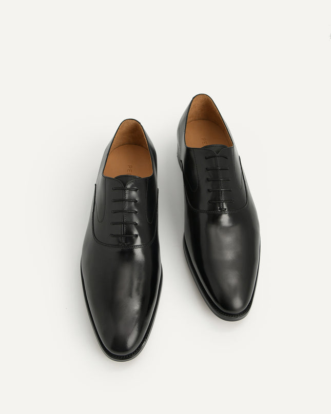 Leather Pointed Round Toe Oxfords