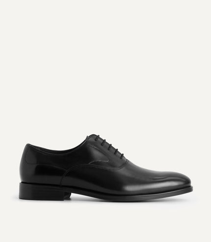Leather Pointed Round Toe Oxfords