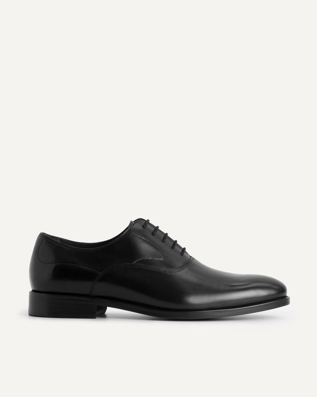 Leather Pointed Round Toe Oxfords