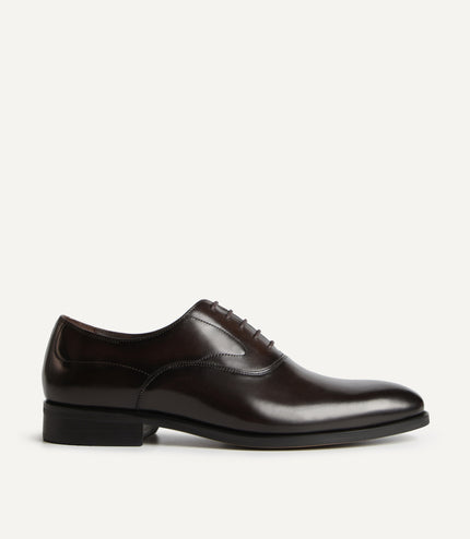 Leather Pointed Round Toe Oxfords