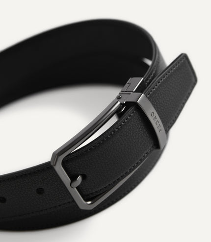 Reversible Textured Leather Belt