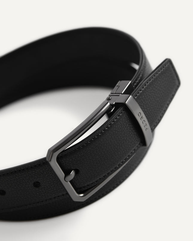 Reversible Textured Leather Belt