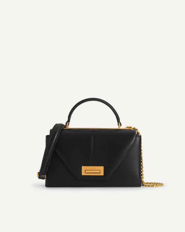 Mini Leather Top Handle Bag