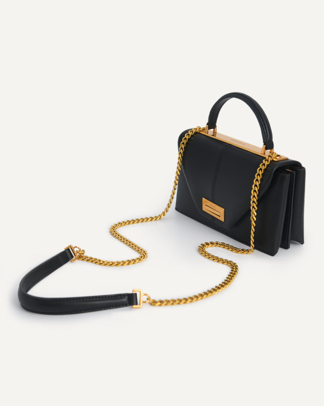 Mini Leather Top Handle Bag
