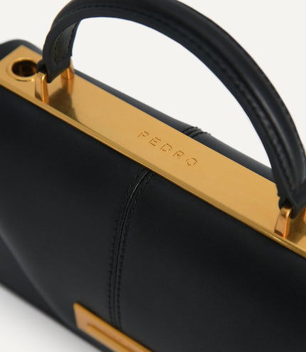 Mini Leather Top Handle Bag