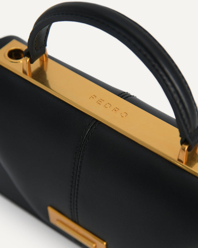 Mini Leather Top Handle Bag