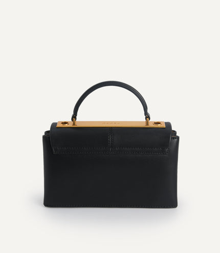 Mini Leather Top Handle Bag