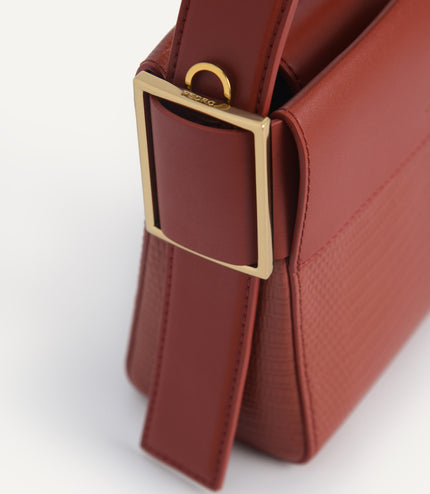 Lizard-Effect Leather Mini Bag