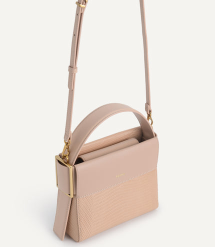 Lizard-Effect Leather Mini Bag